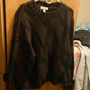 COS Black and Brown Sweater